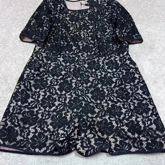 BCBGMAXAZRIA Romper Haile Women’s Black Short Sleeve Size Medium NWT - Picture 7 of 11